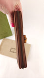 Gucci Brown Leather Long Zippy Wallet - 3614