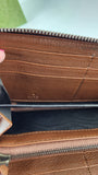Gucci Brown Leather Long Zippy Wallet - 3614