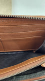 Gucci Brown Leather Long Zippy Wallet - 3614