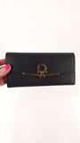 Salvatore Ferragamo Black Leather Long Wallet - 3616
