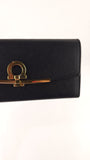 Salvatore Ferragamo Black Leather Long Wallet - 3616