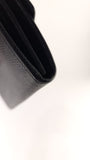 Salvatore Ferragamo Black Leather Long Wallet - 3616