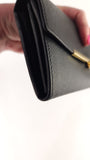 Salvatore Ferragamo Black Leather Long Wallet - 3616