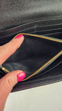 Salvatore Ferragamo Black Leather Long Wallet - 3616
