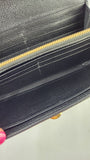 Salvatore Ferragamo Black Leather Long Wallet - 3616