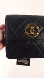 Chanel Matelasse Black Lambskin Chain Shoulder Bag - 3492