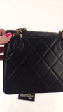 Chanel Matelasse Black Lambskin Chain Shoulder Bag - 3492