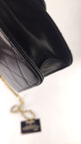 Chanel Matelasse Black Lambskin Chain Shoulder Bag - 3492