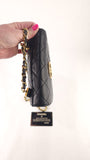 Chanel Matelasse Black Lambskin Chain Shoulder Bag - 3492