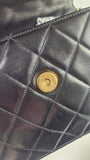 Chanel Matelasse Black Lambskin Chain Shoulder Bag - 3492
