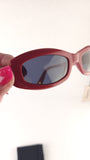 Chanel Red Thin Sunglasses - 3558