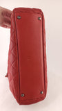 Chanel Matelasse Red Lambskin Chain Shoulder Bag - 3472