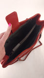 Chanel Matelasse Red Lambskin Chain Shoulder Bag - 3472