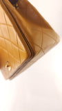Chanel Matelasse Golden Yellow Lambskin Chain Shoulder Bag - 3489