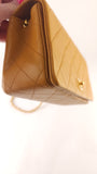 Chanel Matelasse Golden Yellow Lambskin Chain Shoulder Bag - 3489