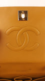Chanel Matelasse Golden Yellow Lambskin Chain Shoulder Bag - 3489