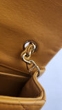 Chanel Matelasse Golden Yellow Lambskin Chain Shoulder Bag - 3489