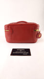 Chanel Red Caviar Leather Vanity Case - G0462