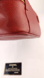 Chanel Red Caviar Leather Vanity Case - G0462