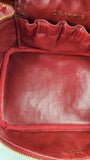 Chanel Red Caviar Leather Vanity Case - G0462