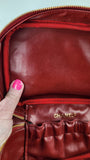Chanel Red Caviar Leather Vanity Case - G0462