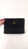 Chanel Matelasse Black Lambskin Clutch Bag - 3571