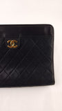 Chanel Matelasse Black Lambskin Clutch Bag - 3571