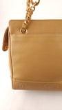 Chanel Beige Caviar Leather Tote Bag - G0453