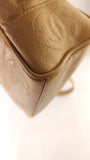 Chanel Beige Caviar Leather Tote Bag - G0453