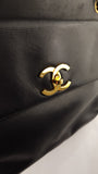 Chanel Black Lambskin Leather Tote - 3467