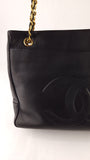 Chanel Black Lambskin Leather Tote - 3467