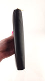 YSL Black Leather Long Zippy Wallet - 3187