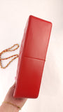 Chanel Diana 25 Red Lambskin Chain Shoulder Bag - 3497
