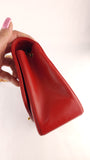 Chanel Diana 25 Red Lambskin Chain Shoulder Bag - 3497