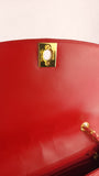 Chanel Diana 25 Red Lambskin Chain Shoulder Bag - 3497