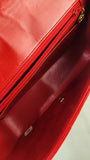 Chanel Diana 25 Red Lambskin Chain Shoulder Bag - 3497