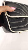 Chanel Black Lambskin V Stitch Chain Shoulder Bag - 3521