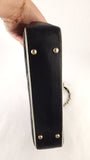 Chanel Black Lambskin V Stitch Chain Shoulder Bag - 3521