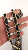 Chanel Black Lambskin V Stitch Chain Shoulder Bag - 3521