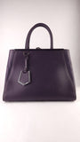 Fendi Purple Leather 2way Tote - G0507