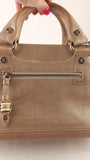 Celine Beige Metallic Leather Handbag - G0488