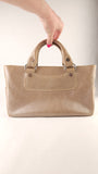 Celine Beige Metallic Leather Handbag - G0488