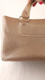 Celine Beige Metallic Leather Handbag - G0488