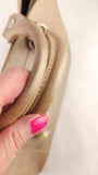 Celine Beige Metallic Leather Handbag - G0488