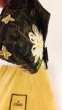 Fendi Zucca Canvas Floral Design Handbag - G0510
