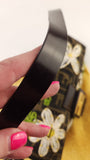 Fendi Zucca Canvas Floral Design Handbag - G0510
