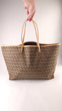 Fendi Zucchino Beige Canvas Tote Bag - 3569