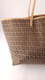Fendi Zucchino Beige Canvas Tote Bag - 3569