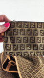 Fendi Zucchino Beige Canvas Tote Bag - 3569