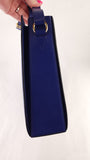 Celine Blue Leather Square Shoulder Bag - G0579
